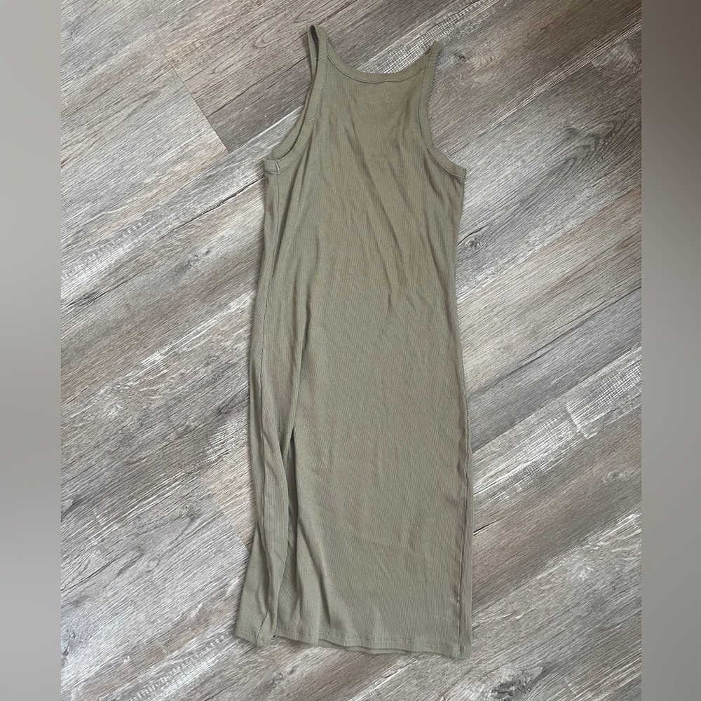 Madewell Olive Supima Rib Dress - Picture 4 of 5
